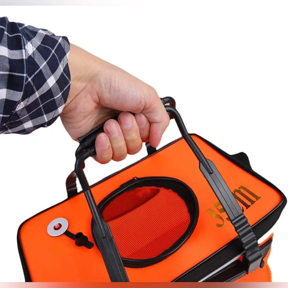 Daxin Portable Fishing Bag, EVA Fishing Water Bucket